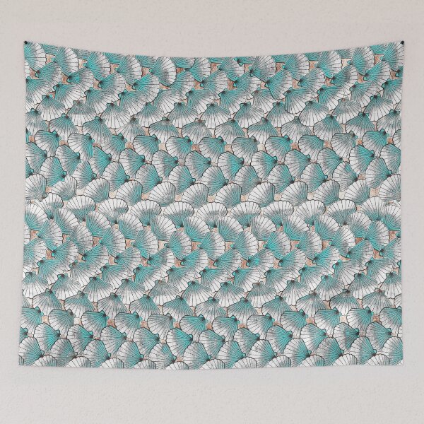 Item preview, Vintage Turquoise Clam Shells designed and sold by Perrin Le Feuvre.
