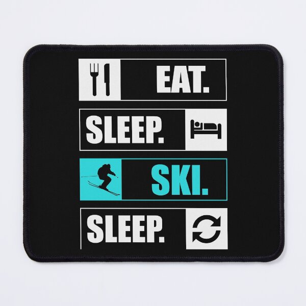 Item preview, School Is Important But Skiing Is Importanter Eat Sleep Sky Sleep Repeat  designed and sold by CandyLoo.