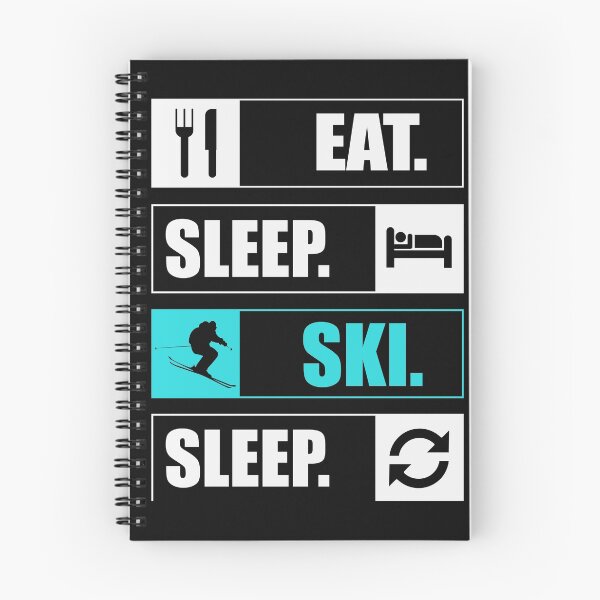 Item preview, School Is Important But Skiing Is Importanter Eat Sleep Sky Sleep Repeat  designed and sold by CandyLoo.