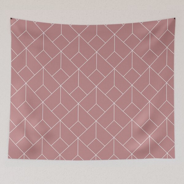 Item preview, Pink Geometric Pattern  designed and sold by MDRNHOME.