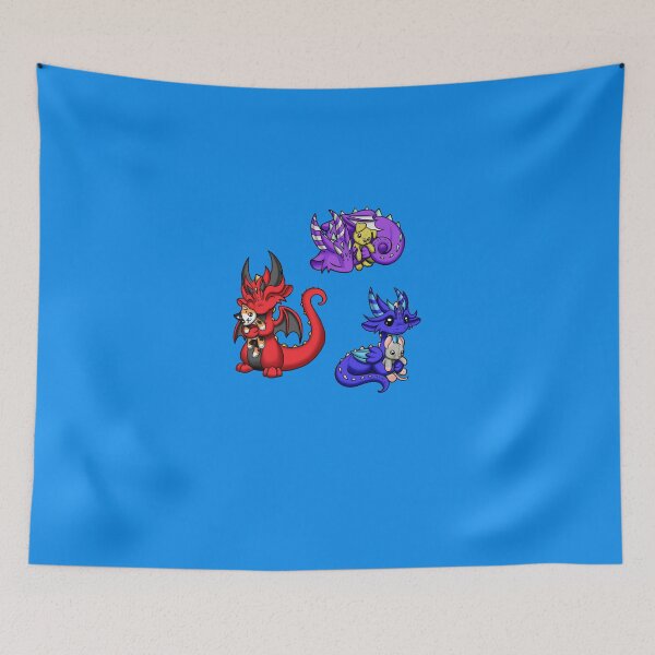 Item preview, Dragons with Plushies Sticker Pack 2 Sticker designed and sold by MertKadam.