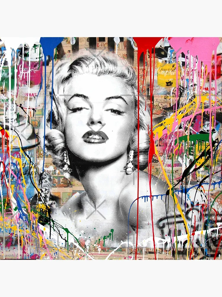 Marilyn Monroe Colorful Pop Art Mashup Banksy Metal Print for Sale by  WE-ARE-BANKSY