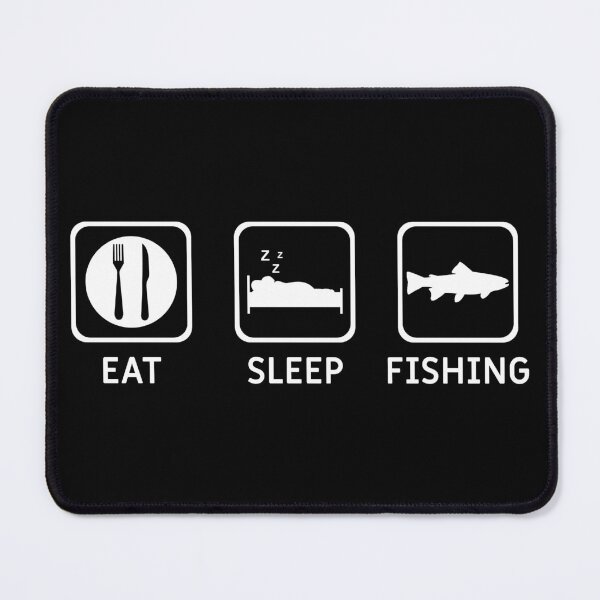 Item preview, Eat sleep fish passion fishing fun designed and sold by Hypershirty.