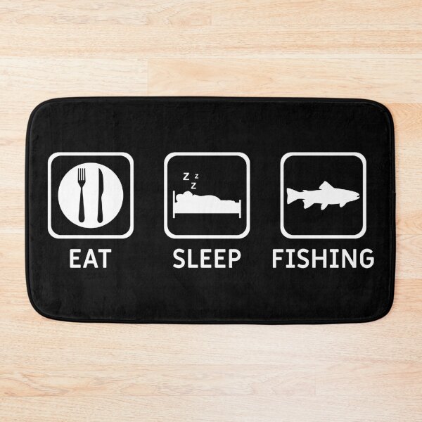 Item preview, Eat sleep fish passion fishing fun designed and sold by Hypershirty.