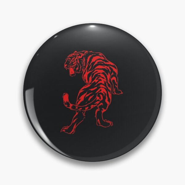 Artikelvorschau, Roter Tiger Sketch Tattoo Style Sticker entworfen und verkauft von AzemFejzuli.