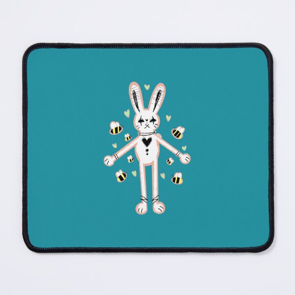 Item preview, Ugly Bunny Dancing with the Buzzy Bees Sticker designed and sold by JohannWalter.