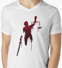 lady justice Men's V-Neck T-Shirt