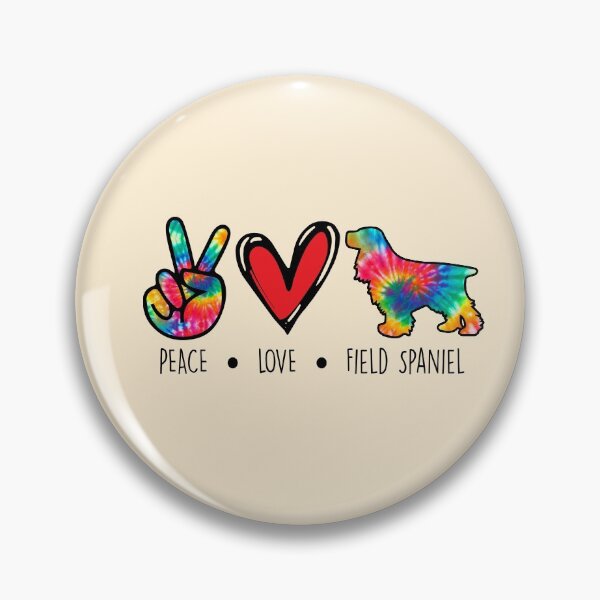 Item preview, Field Spaniel Tie  Dye Peace Love Dog Mom  designed and sold by rafaeltto.