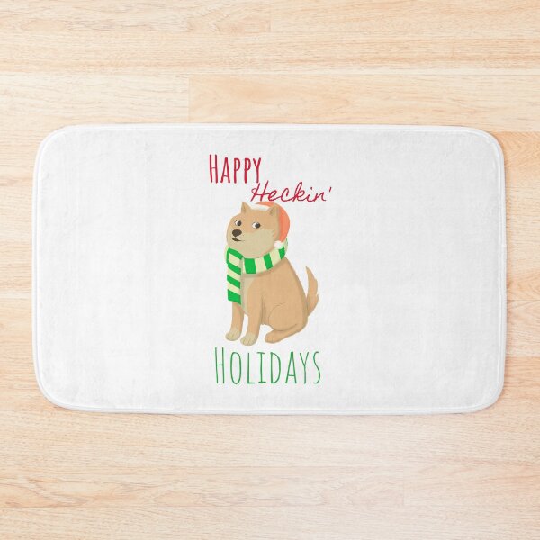 Item preview, Happy Heckin' Holidays Christmas Shiba Inu Dog designed and sold by LoveofDog.