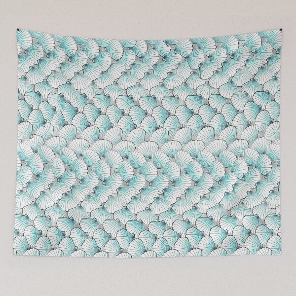Item preview, Sun Bleached Aqua Blue Clam Shells designed and sold by Perrin Le Feuvre.