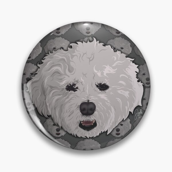 Artikelvorschau, Bichon Frise (mit Hintergrund) entworfen und verkauft von doodleeightytwo.