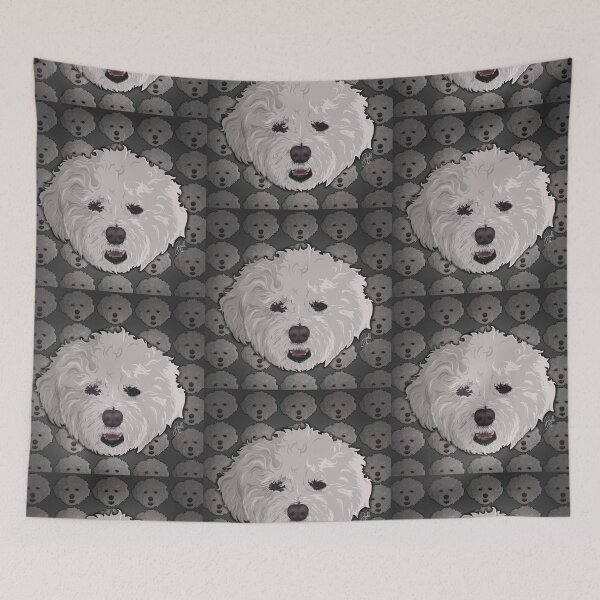 Item preview, Bichon Frise (With Background) designed and sold by doodleeightytwo.