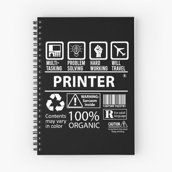 Item preview, Printer T Shirt - MultiTasking Certified Job Gift Item Tee designed and sold by oslandefren.