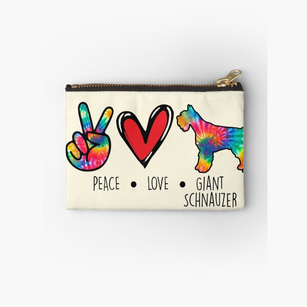 Item preview, Giant Schnauzer dog Tie  Dye Peace Love Dog Mom  designed and sold by rafaeltto.