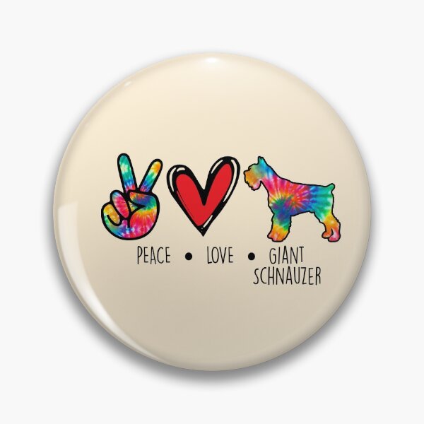 Item preview, Giant Schnauzer dog Tie  Dye Peace Love Dog Mom  designed and sold by rafaeltto.
