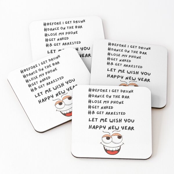 Item preview, 2022 Happy New Year Funny Text - Before I get drunk, dance on the bar designed and sold by The-Muse.