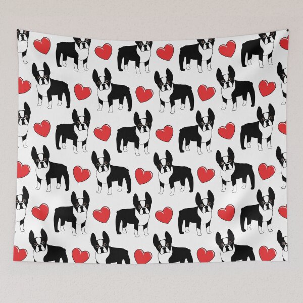 Item preview, I Love Boston Terriers designed and sold by AntiqueImages.