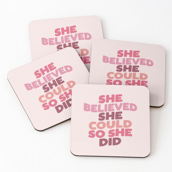 Item preview, She Believed She Could So She Did designed and sold by MotivatedType.