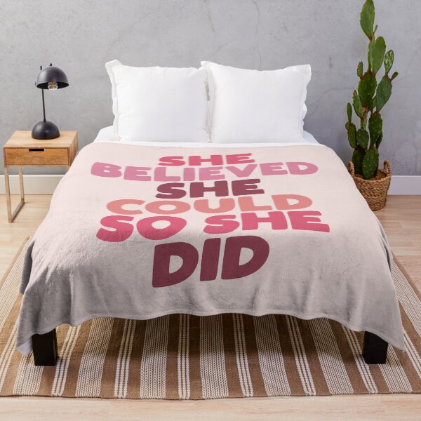 Item preview, She Believed She Could So She Did designed and sold by MotivatedType.