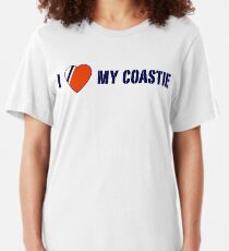 I Love My Coastie Slim Fit T-Shirt