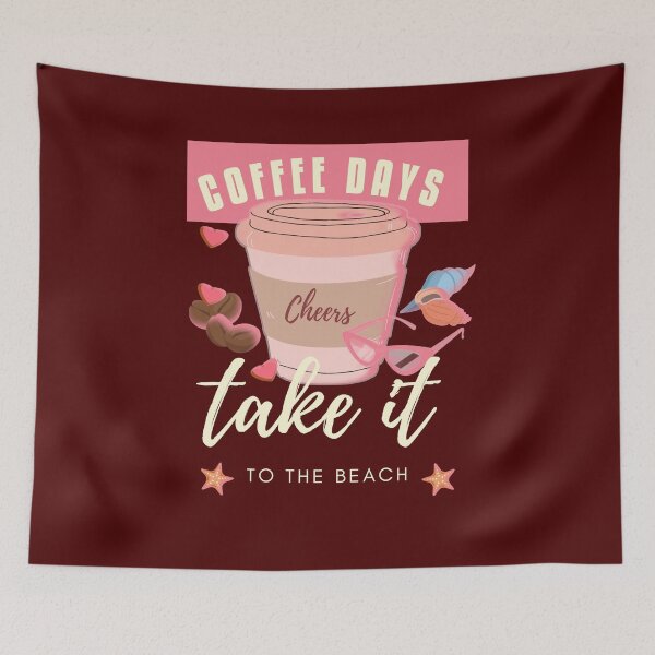 Item preview, Coffee Days. Let's go to the beach. designed and sold by vibeno1.