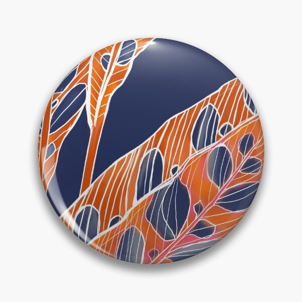 Item preview, Rattle Snake Leaf on Blue designed and sold by Debrafarrellart.