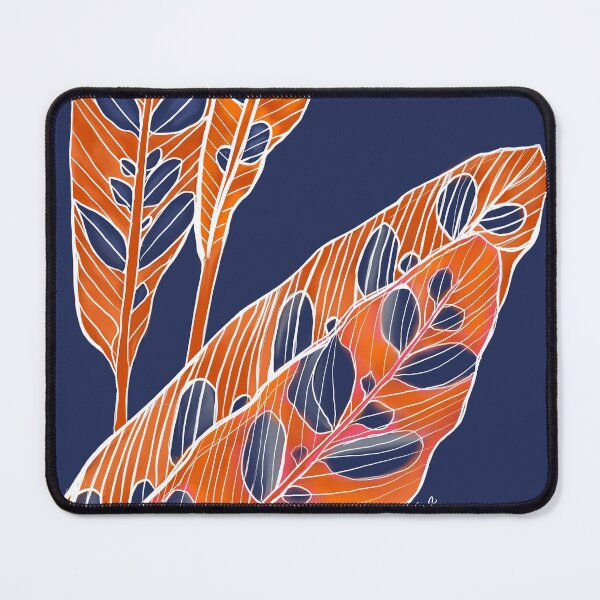Item preview, Rattle Snake Leaf on Blue designed and sold by Debrafarrellart.