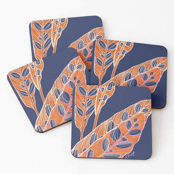Item preview, Rattle Snake Leaf on Blue designed and sold by Debrafarrellart.