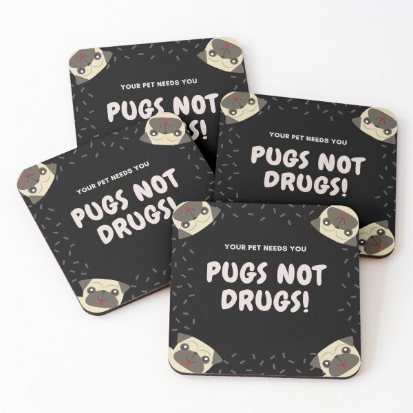 Item preview, Pugs Not Drugs designed and sold by Ivardesigner.