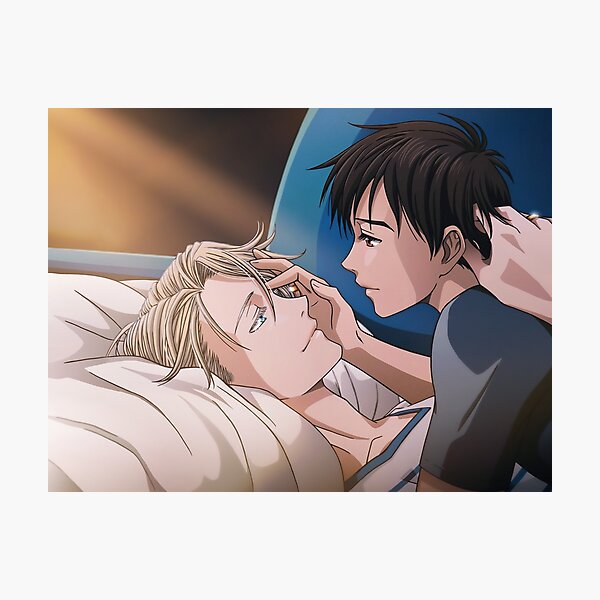 cuddling gay anime couple