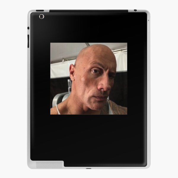 Dwayne The Rock Johnson eyebrow raise meme | iPad Case & Skin