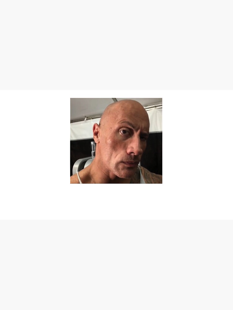 Dwayne The Rock Johnson eyebrow raise meme  Poster for Sale by DennisHard1