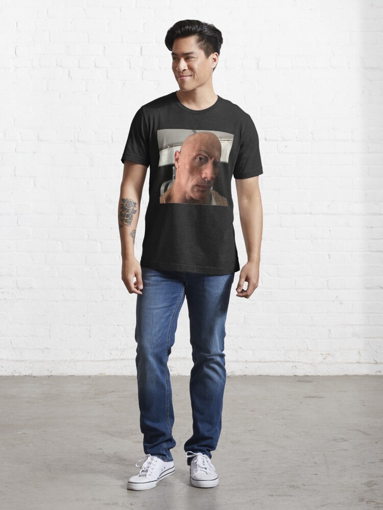 Dwayne The Rock Johnson eyebrow raise meme Essential T-Shirt for Sale by  NoelTucker