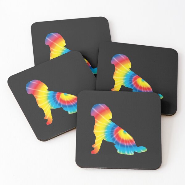Item preview, Tie Dye Labradoodle Rainbow Print Dog Hippie Peace Gift designed and sold by Siosaia88.