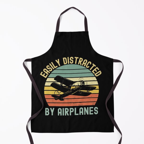 Item preview, Easily Distracted By Airplanes Vintage ( Pilot Gift ) designed and sold by i-longmanshop.
