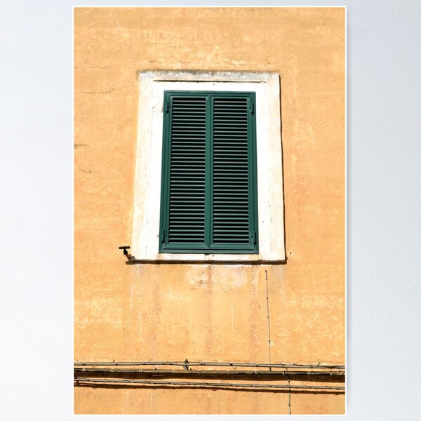 Item preview, Green shutters, yellow wall - Italy designed and sold by moderntraveller.