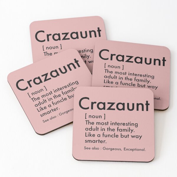 Item preview, Crazaunt, Funny Auntie definition - Cute auntie design designed and sold by Theleochick.