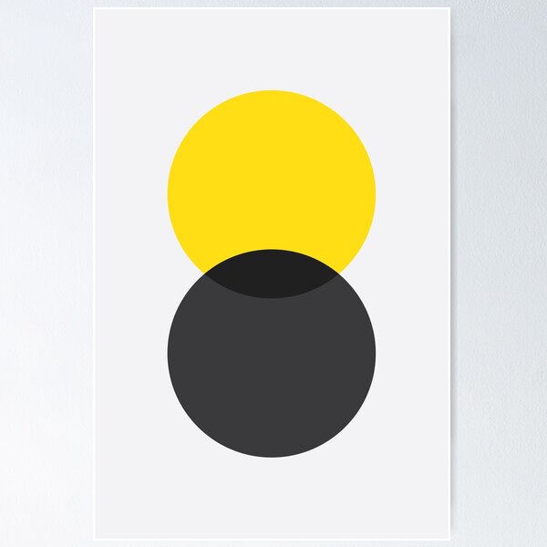 Item preview, Double Circles (Yellow/ Black) designed and sold by Avesix-.