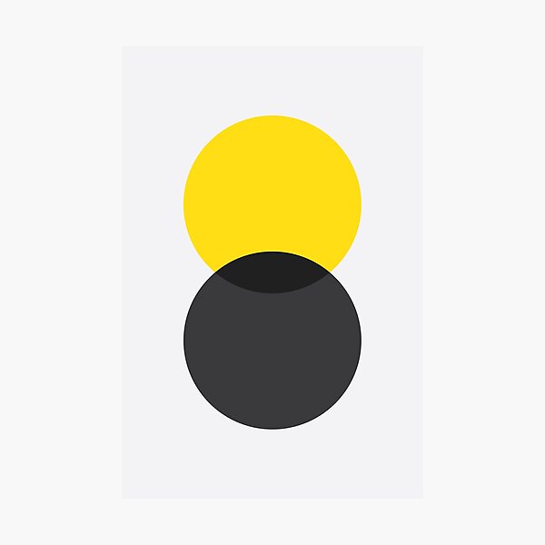 Item preview, Double Circles (Yellow/ Black) designed and sold by Avesix-.