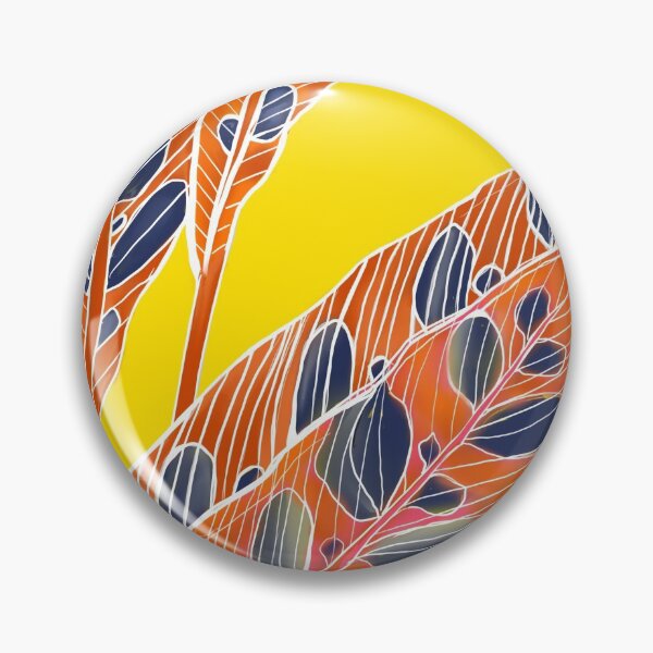 Item preview, Rattle Snake Leaf on Bright Yellow designed and sold by Debrafarrellart.