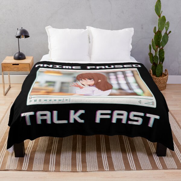 Item preview, Anime Girl Paused, Talk Fast designed and sold by mschubbybunny.
