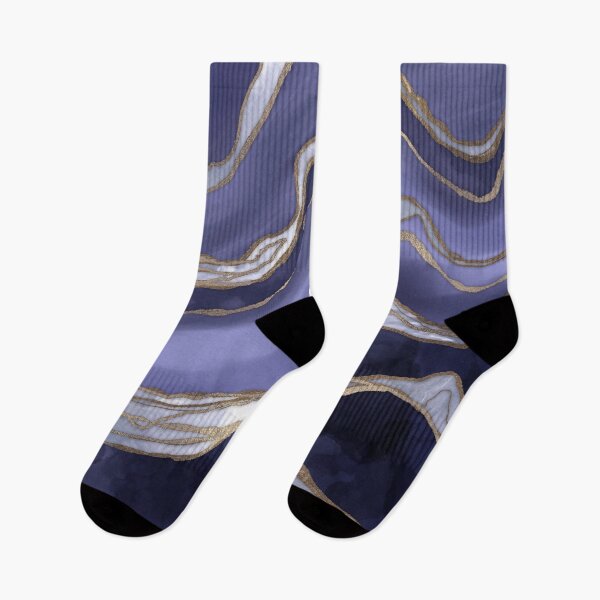 Item preview, Very Peri Pearl and Gold Abstract Flow designed and sold by k9printart.