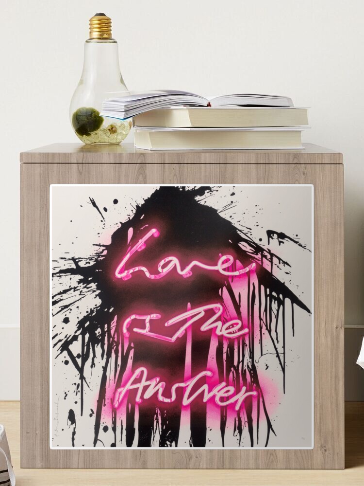 Love Is The Answer - Neon Spray Paint Art Mounted Print for Sale by  WE-ARE-BANKSY
