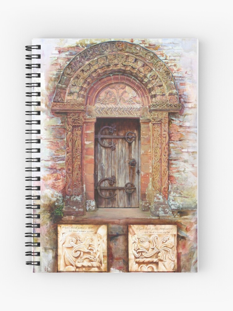 Thumbnail 1 of 3, Journal, Kilpeck Church Portal designed and sold by kimnelsonartist.