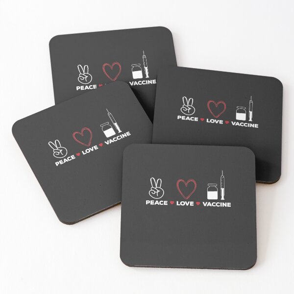 Item preview, Peace Love Vaccine designed and sold by Vexel Studio.