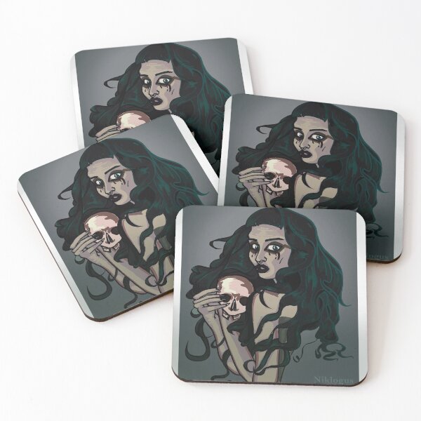 Item preview, Woman with a skull designed and sold by niklogus.