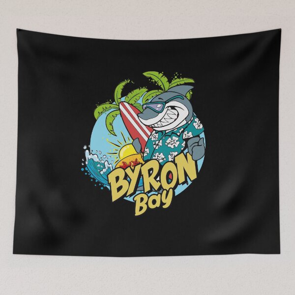 Item preview, Byron Bay surfing shark designed and sold by chrlalexandru.