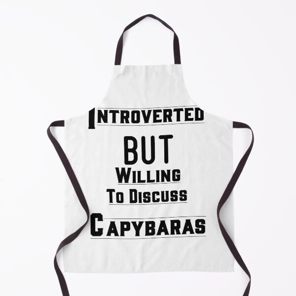 Item preview, introverted but willing to discuss capybaras designed and sold by LouzaArte.