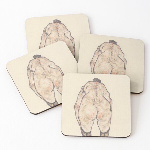 Item preview, EGON SCHIELE - Female back act 1917 designed and sold by artdesignco.