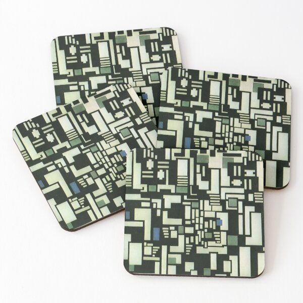 Item preview, Abstract grid- composition by Theo Van Doesburg designed and sold by Byfab.